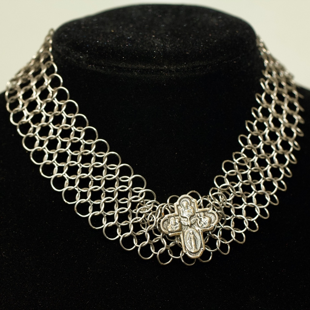 My Antique Cross Orly Baruch Chocker Necklace